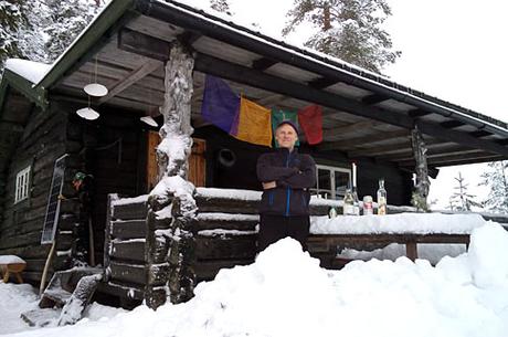Silvester auf unserer Hütte in Mittelschweden