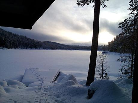 Silvester auf unserer Hütte in Mittelschweden