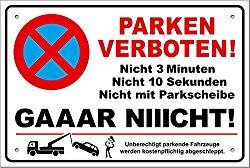 Produkt: Parkverbotsschild lustig