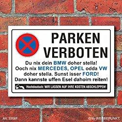 Produkt: Schild Parkverbot