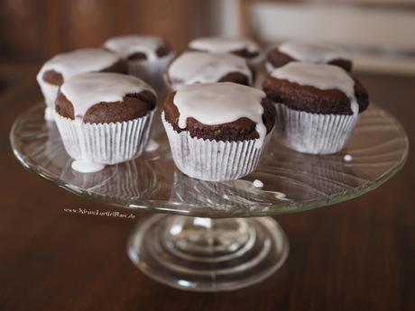 Saftige Schokomuffins mit Frischkäsefüllung