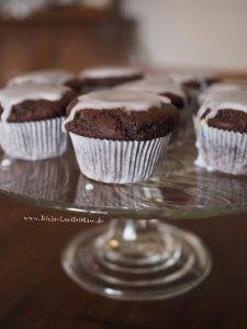 Saftige Schokomuffins mit Frischkäsefüllung