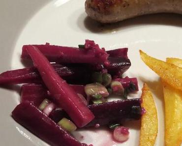 Karamellisierte schwarze Ingwer-Möhren mit Lauchzwiebeln