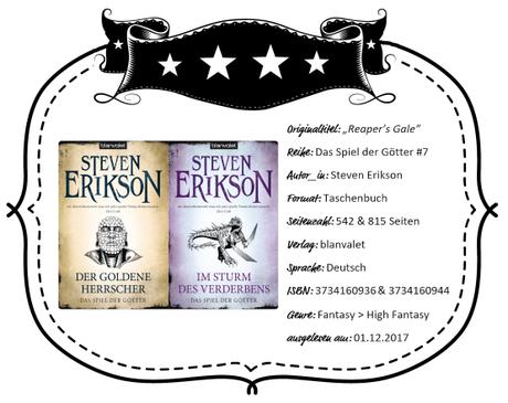 Steven Erikson – Der Goldene Herrscher & Im Sturm des Verderbens