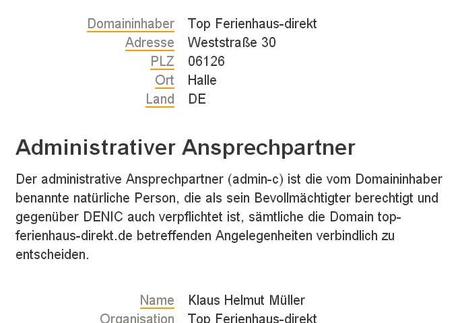 Die Polizei ermittelt gegen top-ferienhaus-direkt.de