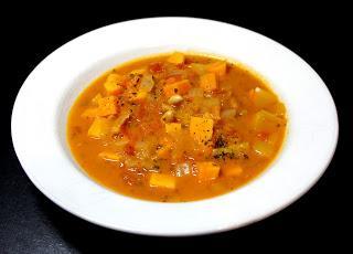 Süßkartoffel-Erdnuss-Eintopf