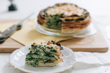 Glutenfreier low fodmap Pfannkuchen-Spinat-Kuchen mit Käse – Cook it your way