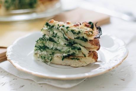 Glutenfreier low fodmap Pfannkuchen-Spinat-Kuchen mit Käse – Cook it your way