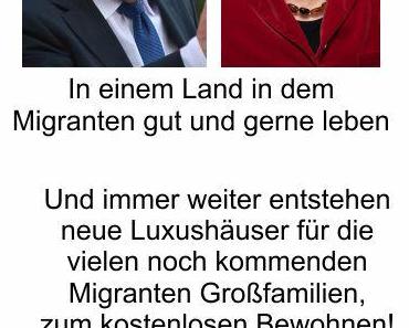 Der SPD ist es egal ob sie untergeht, der CDU noch nicht ganz. Merkel 47 %, Schulz 15 % Volkszustimmung. Viele neue Jobs zur Flüchtlingsbetreuung und wieder neue Häuser