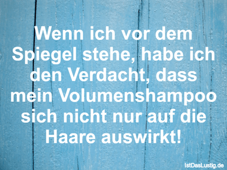 Lustiger BilderSpruch - Wenn ich vor dem Spiegel stehe, habe ich den...