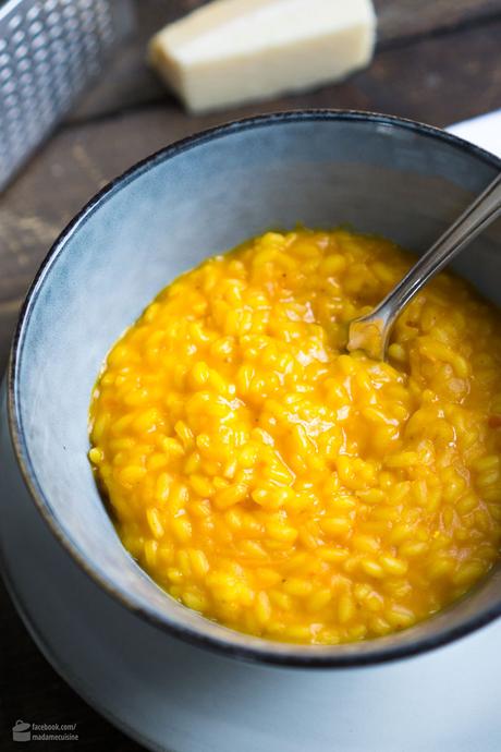 Kürbisrisotto mit eingekochtem Kürbissugo | Madame Cuisine Rezept