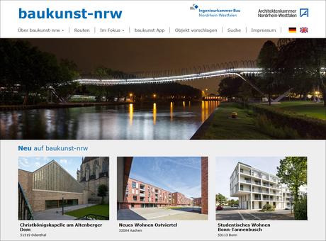 baukunst-nrw — Architekturführer in neuem Gewand