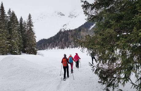 Schneeschuhwanderung zum Obernberger See im Wipptal