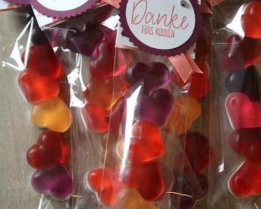 Süße Herzen als Gästegoodies