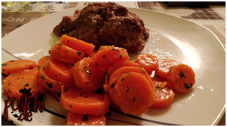 Hackbraten mit Möhren