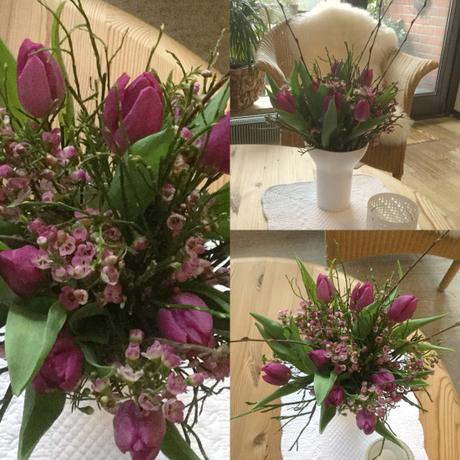 Friday-Flowerday – oder – Zwischen Winter und Frühling: Tulpen in gelb und lila