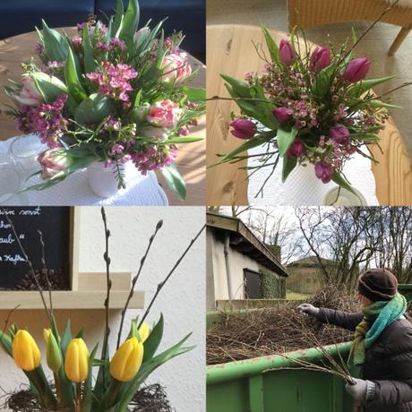 Friday-Flowerday – oder – Zwischen Winter und Frühling: Tulpen in gelb und lila