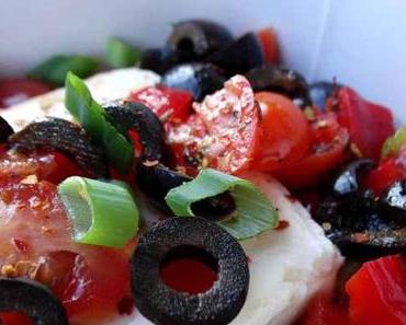 Gebackener Feta mit Gemüse