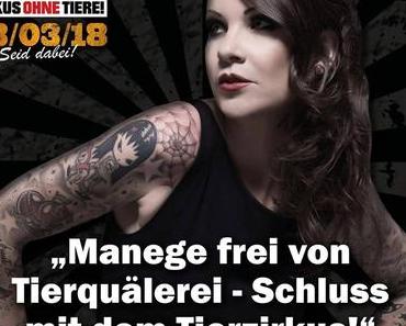 Mega-Demo für Zirkus OHNE Tiere / 3.3.18, München #CircusOHNE
