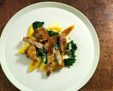 Kachelfleisch auf Grünkohl