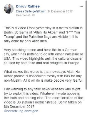 Zur Freude der Grünen: Allahu Akbar in Berlin