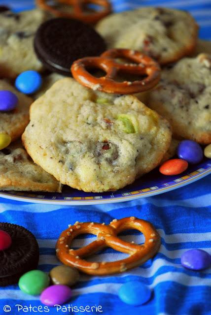 Crazy Cookies mit Smarties, Oreos und Salzbrezeln