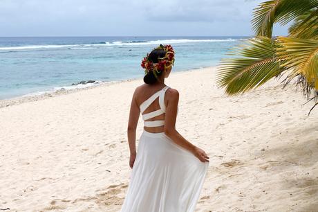 Cook Islands Brautkleid auf Reisen Reisen mit Kind