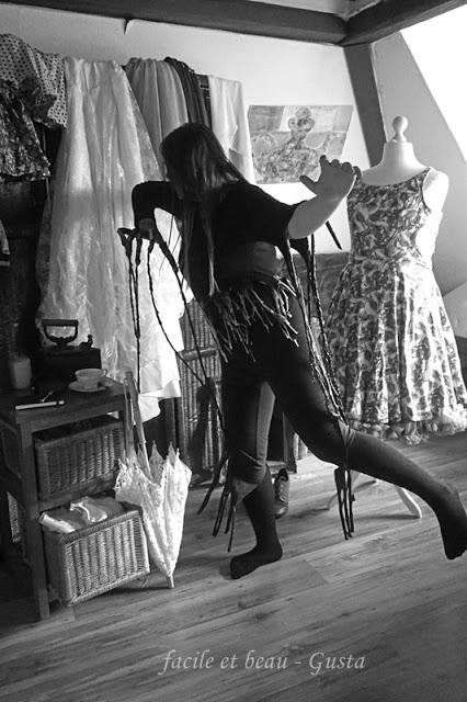 Foto-Set und Kunstprojekt