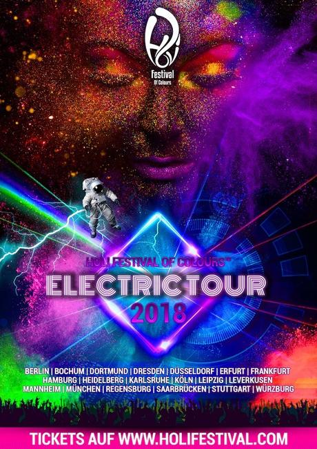 Holi Festival of Colours™ 2018 – Electric Tour – 19 Termine in Deutschland!