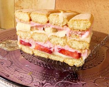 Aus Erdbeeren und Bananen wird schnell ein Pudding-Dessert #OhneBacken #Rezept #Food