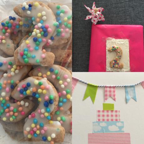 Kekse und Karte-DIY zum 2. Geburtstag – oder – Kekse, gesund und lecker