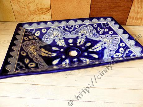 Waschbecken müssen nicht immer schlicht sein. Mexiko lässt grüssen! #Mexambiente #Badezimmer #Renovierung