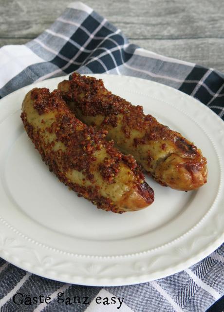 Essen für die hungry crowd: Würstchen mit Honig-Senf-Glasur aus dem Ofen