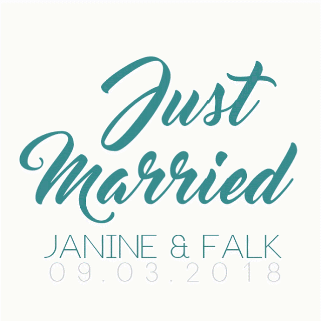 Just Married | Janine & Falk 09.03.2018