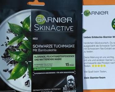 [Werbung] Garnier Skin Active Schwarze Tuchmaske mit schwarzem Tee-Extrakt