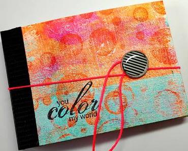 DIY: Mini Art Journal made with Cards