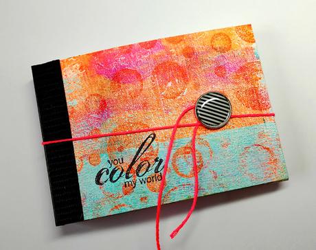 DIY: Mini Art Journal made with Cards