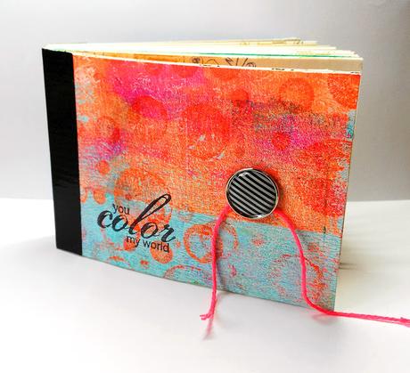 DIY: Mini Art Journal made with Cards
