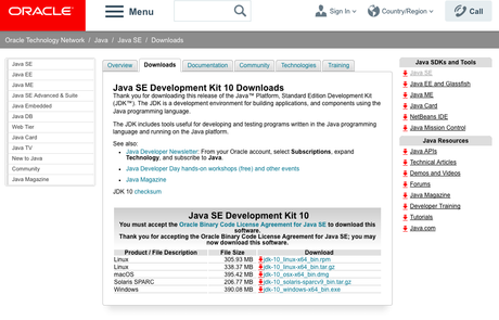 Java JDK 10 noch nicht für den Raspberry Pi, das dauert noch!