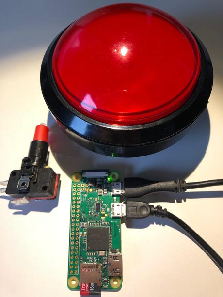 100 mm Selbstrück Convex Microswitch für Raspberry Pi eingetroffen