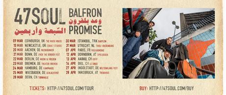 47soul السبعة و أربعين‎ – BALFRON PROMISE – das Debütalbum der elektronisch-arabisc​hen Dabke-Band mit high-energy Shamstep und politischer Message // Video + full Album stream + Tourtermine