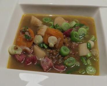 Linseneintopf mit Schwarzwurzel