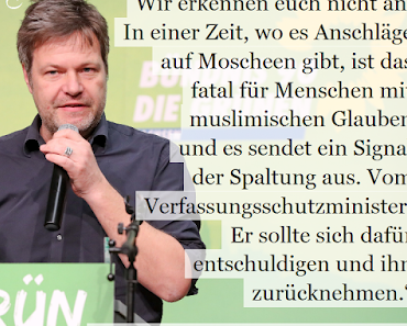 Grünen-Chef: In einer Zeit, wo es Anschläge auf Nichtmuslime, Kirchen und Synagogen gibt, ist es fatal...
