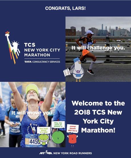 Ney York City Marathon Congratulations