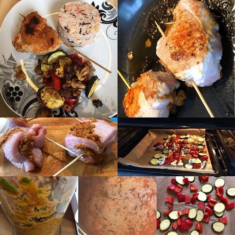 Gefüllte Putenbrustroulade mit Tomatenreise und Ofengemüse #foodporn #hellofresh - via Instagram