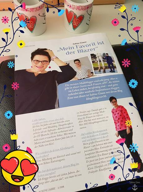 Ein Portrait von mir in der Printausgabe von Schöne Jahre