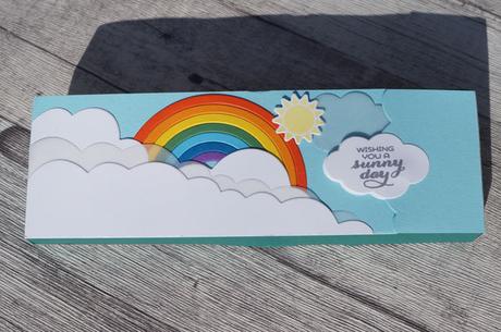 Wundervolle Regenbogen-Verpackung für Schoki von Karin Sturm