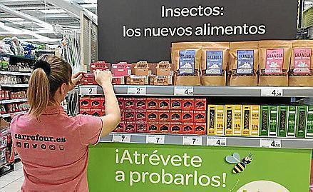 Carrefour bringt Insektennahrung auf den Markt