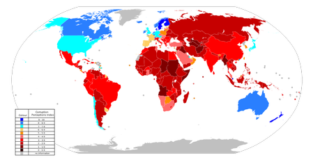Karte weltweite Korruption