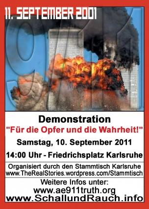 Erste Infos zur 9/11-Demo 2011 in Karlsruhe